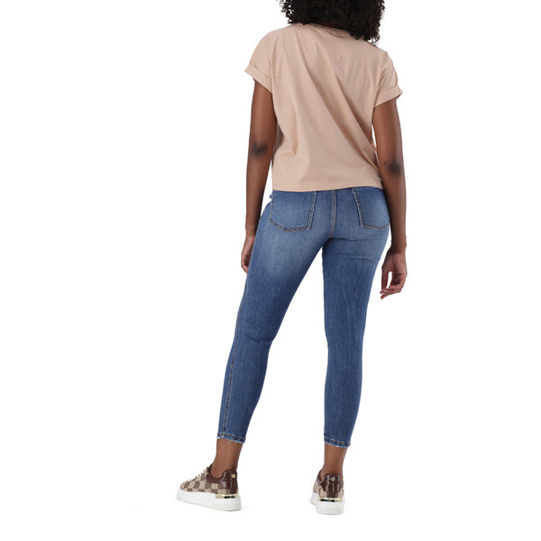 EVA CURVY MID BLUE WASH DENIM