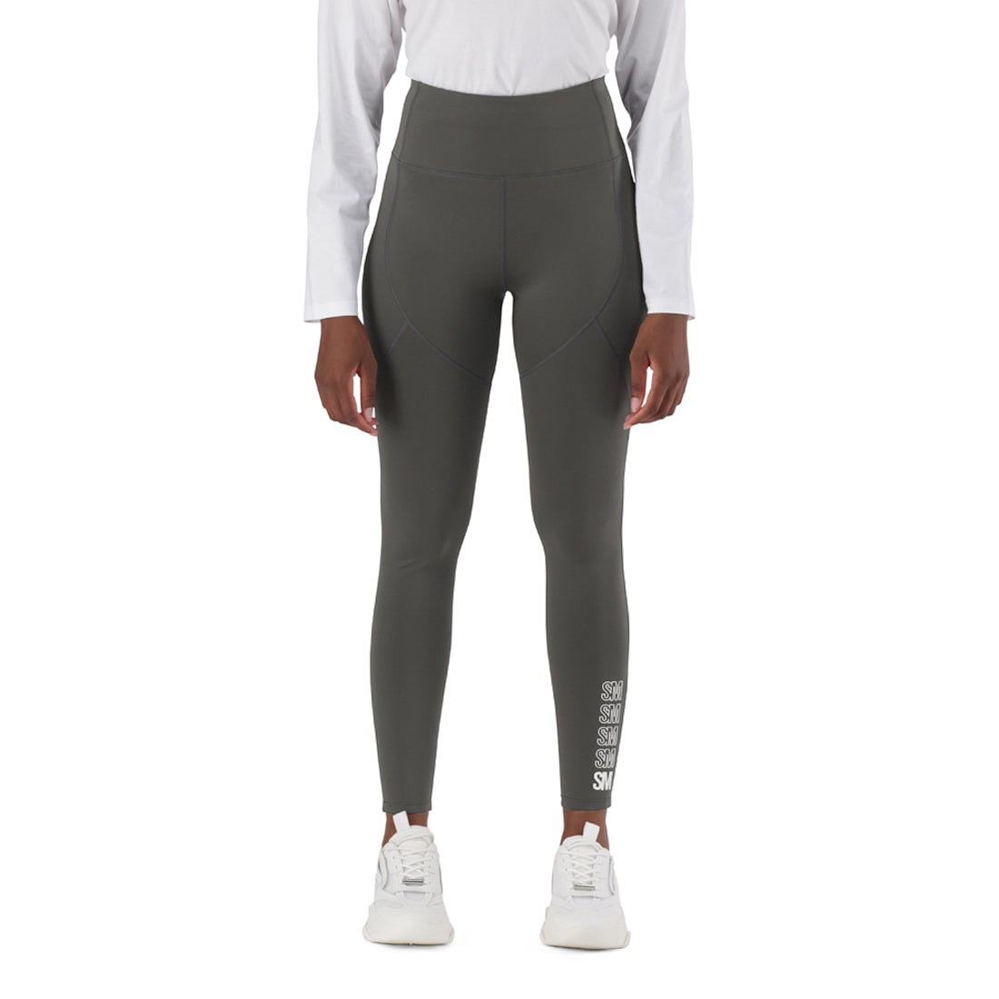 HAYLEY GREY HIGH WAISTED BODYCON LEGGING