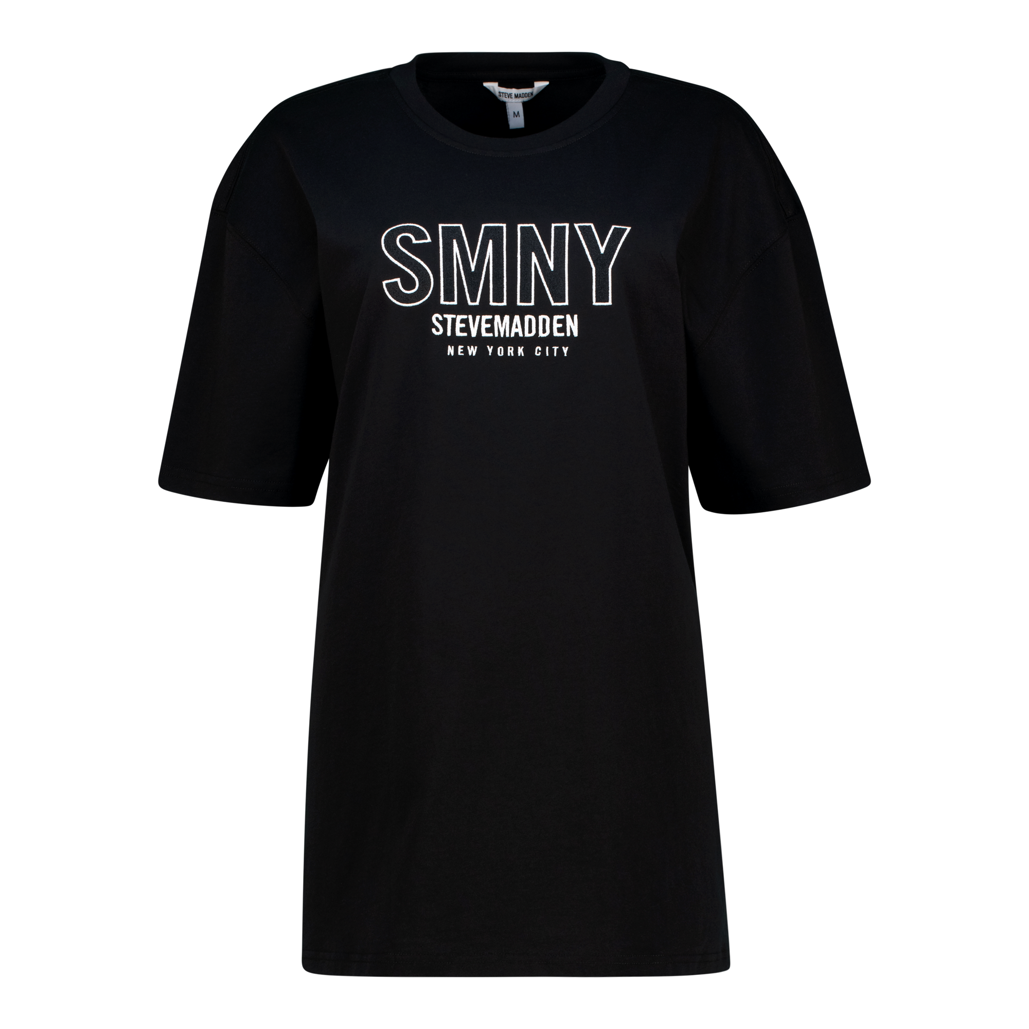 ATHENA BLACK OVERSIZED GRAPHIC T-SHIRT