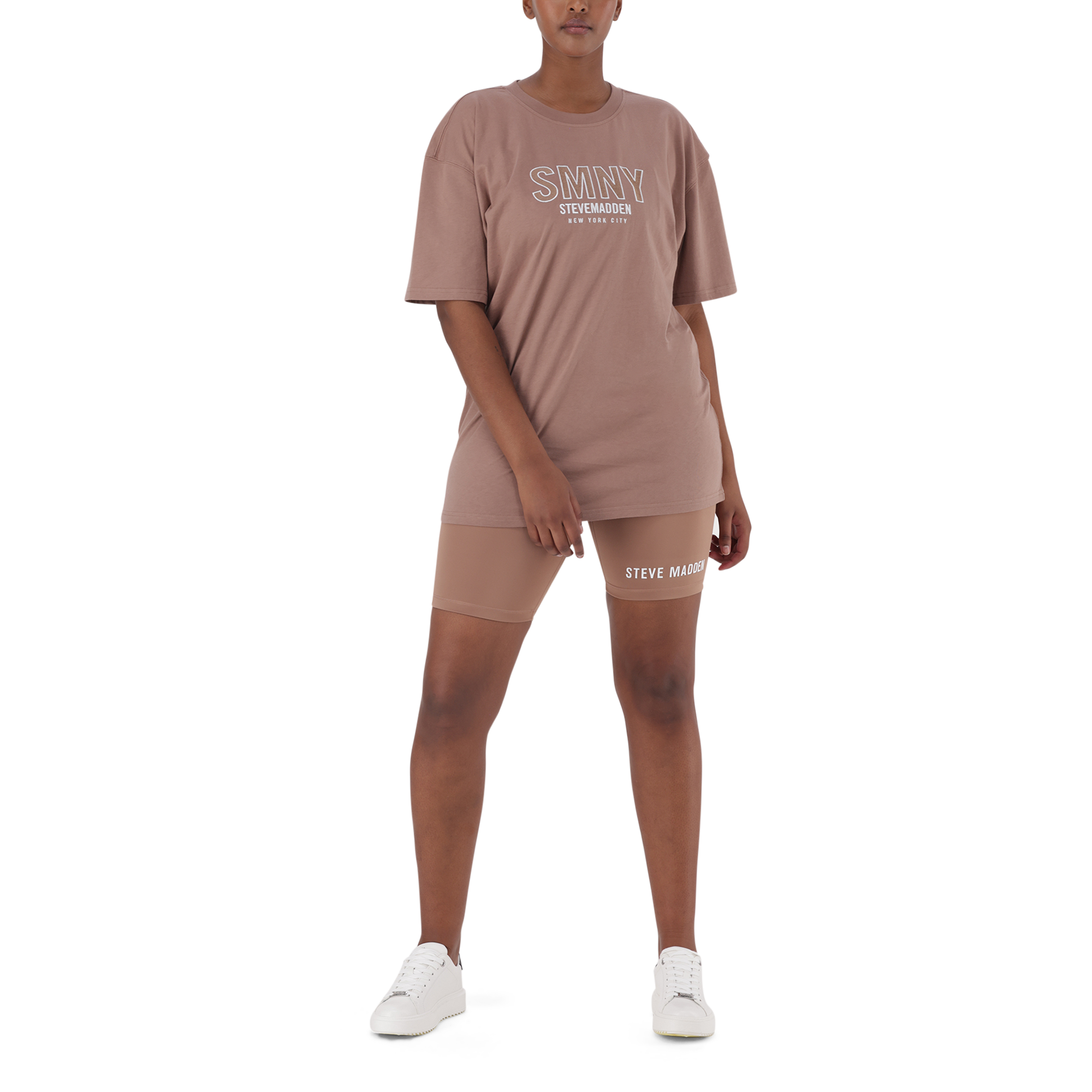 ATHENA TOFFEE OVERSIZED GRAPHIC T-SHIRT