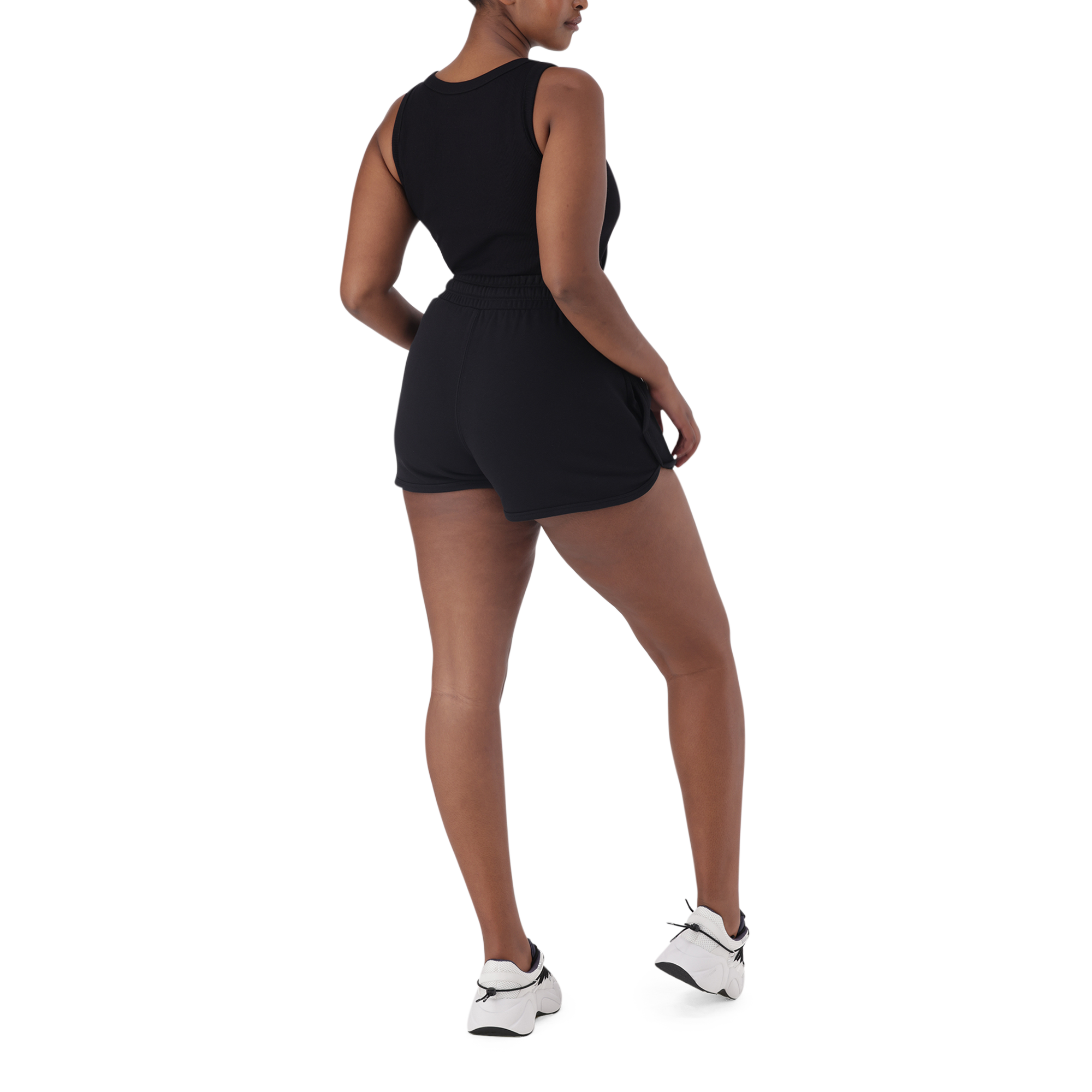 AALIYAH BLACK SPARKLE LOGO TANK - view 5