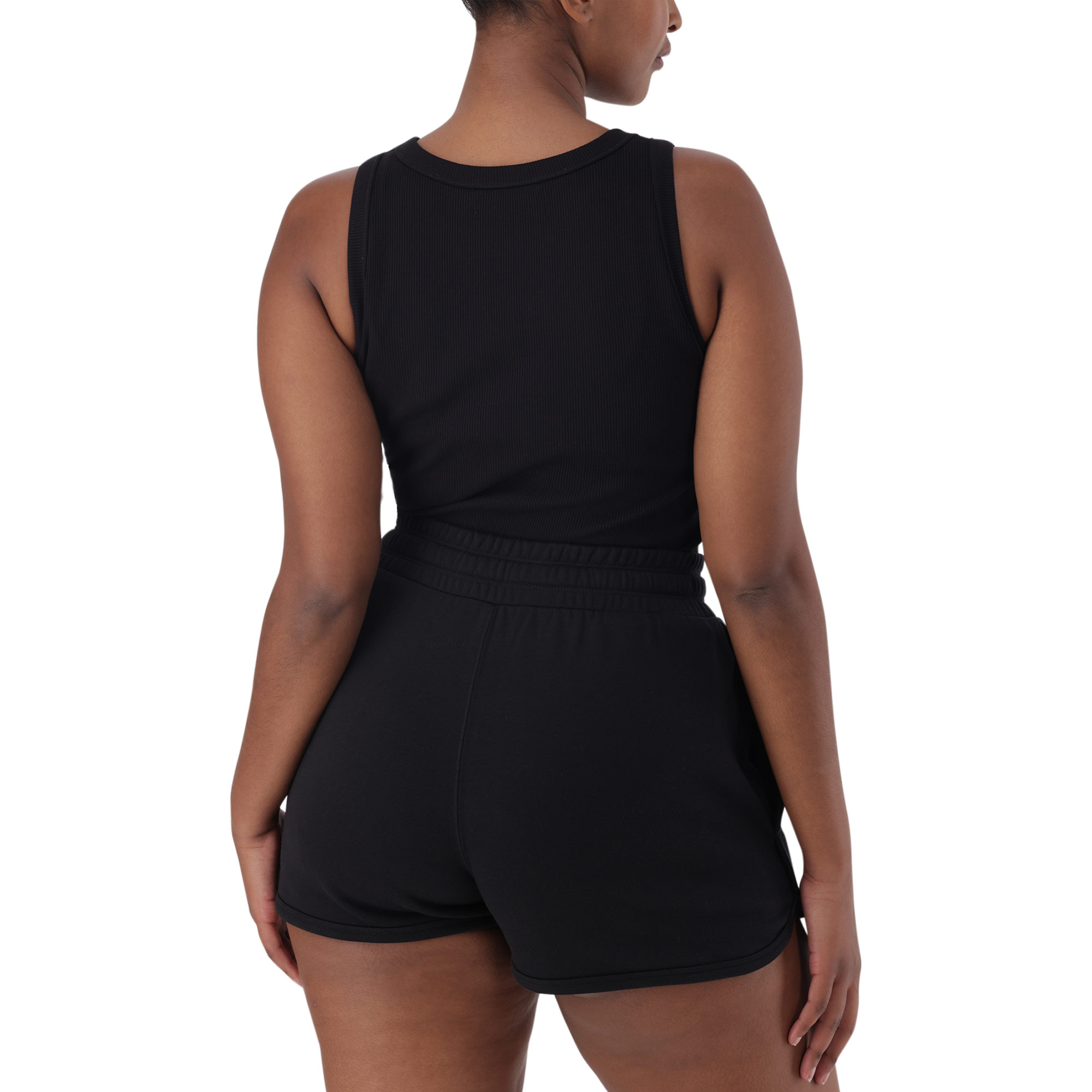 AALIYAH BLACK SPARKLE LOGO TANK - view 6
