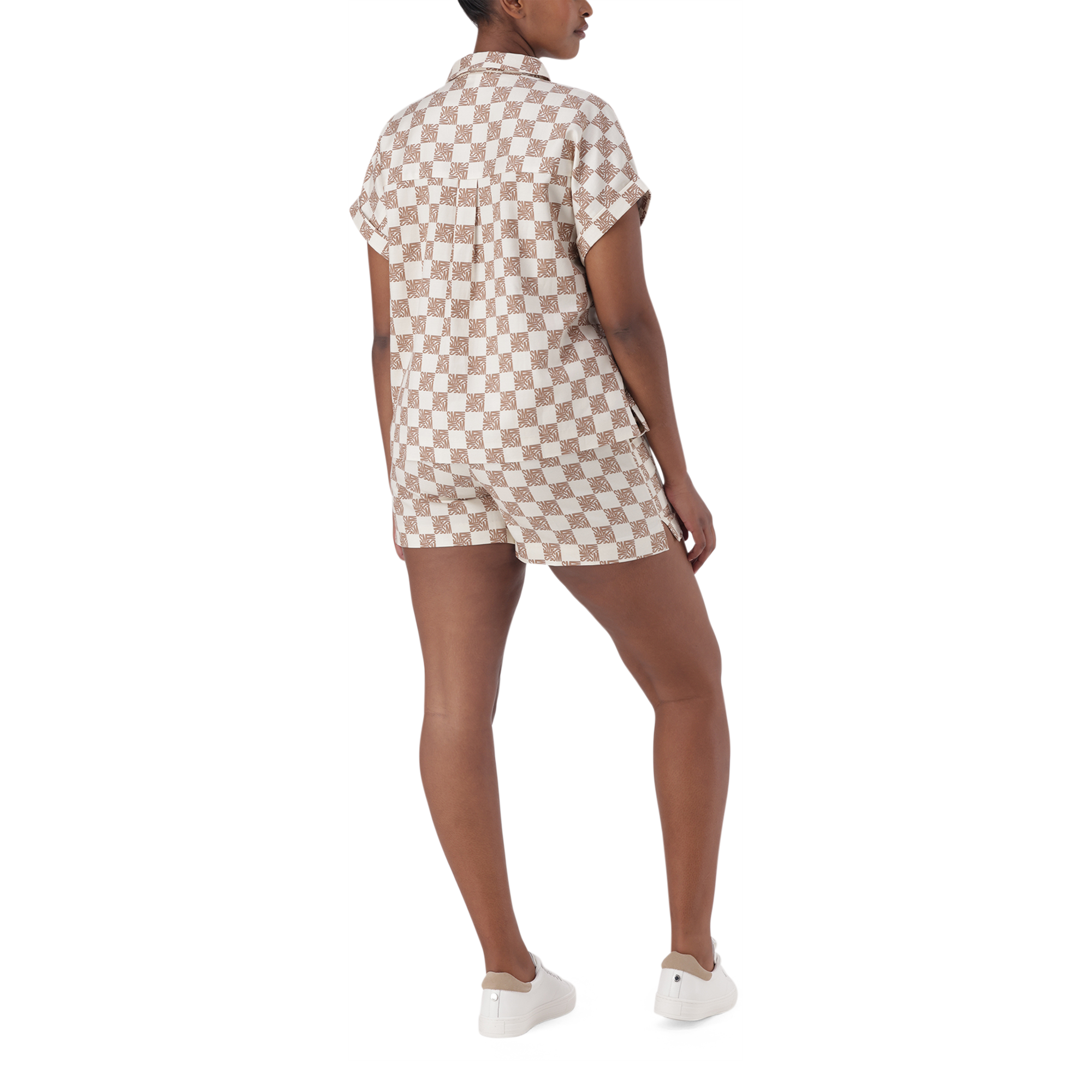NAVAEH ICE COFFEE ALLOVER PRINTED SHIRT