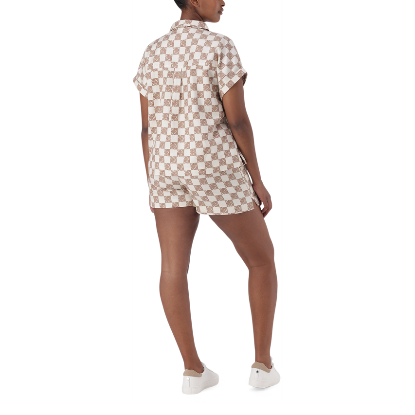 NAVAEH ICE COFFEE ALLOVER PRINTED SHIRT
