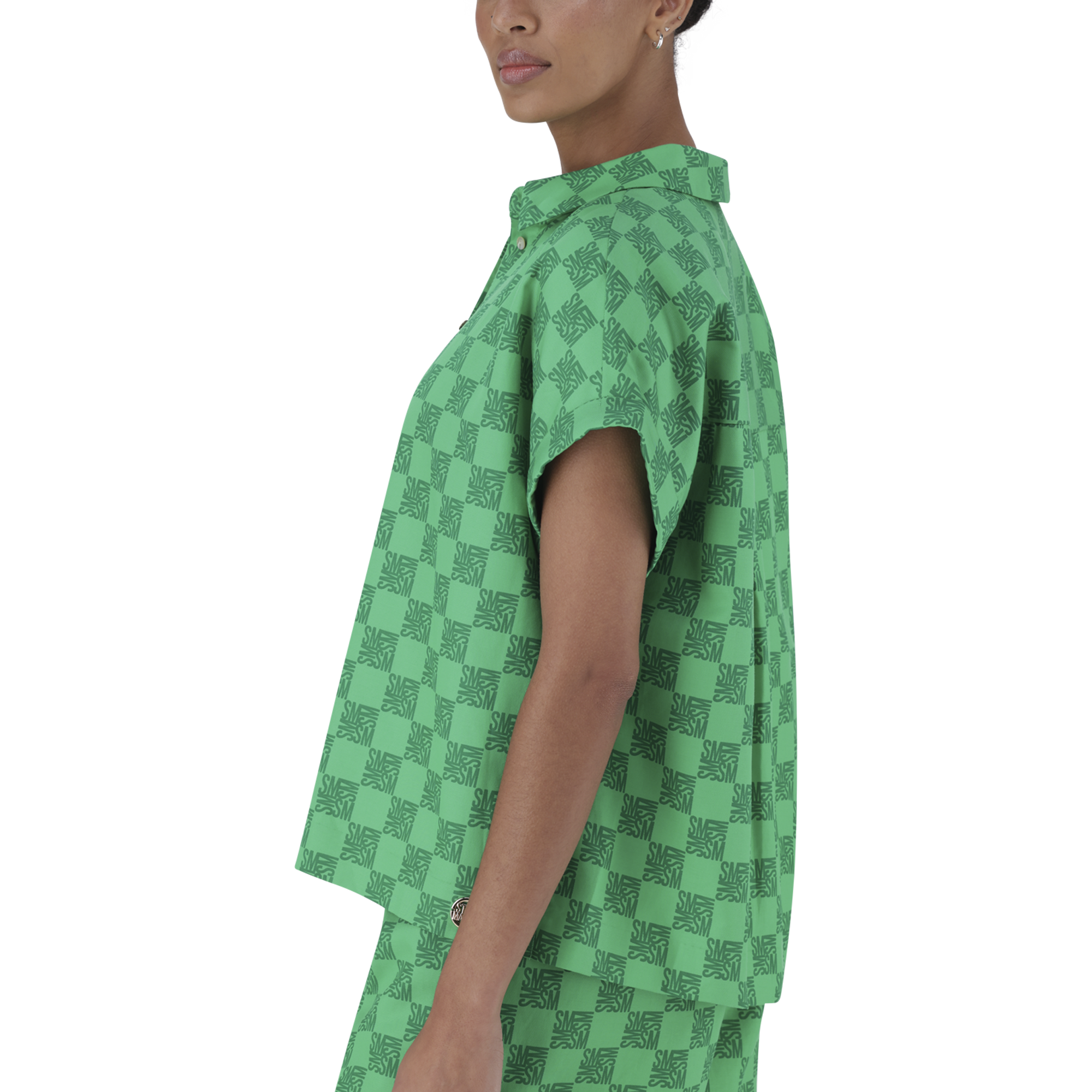 NAVAEH EMERALD ALLOVER PRINTED SHIRT
