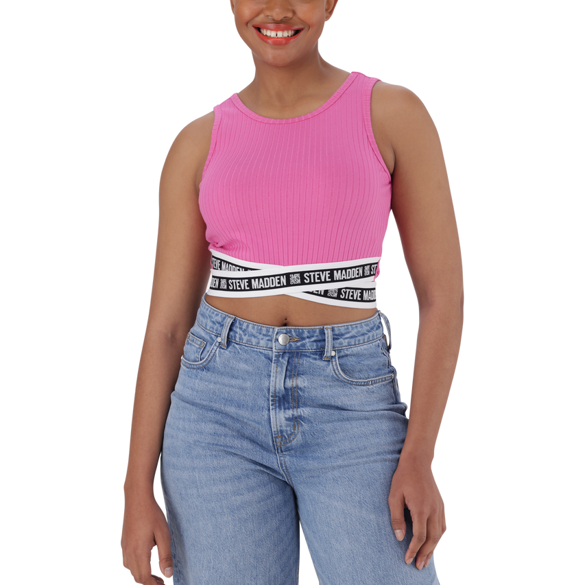 AMARA CANDY PINK CROPPED TANK