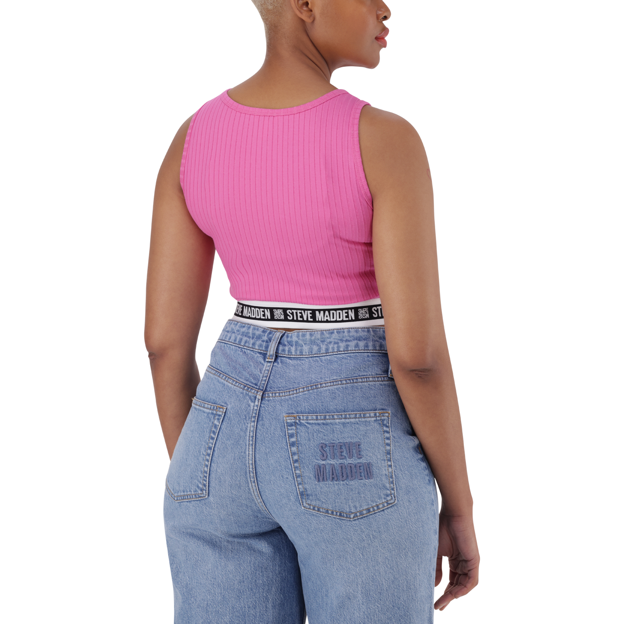 AMARA CANDY PINK CROPPED TANK