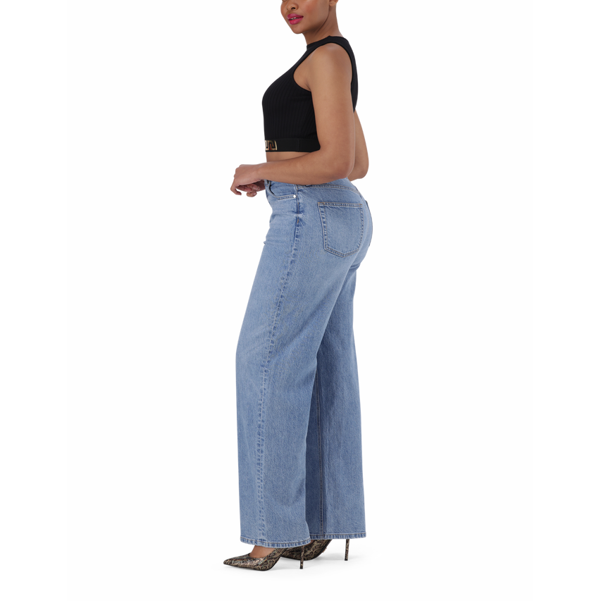 BRIA BLACK HIGH NECK FITTED TOP