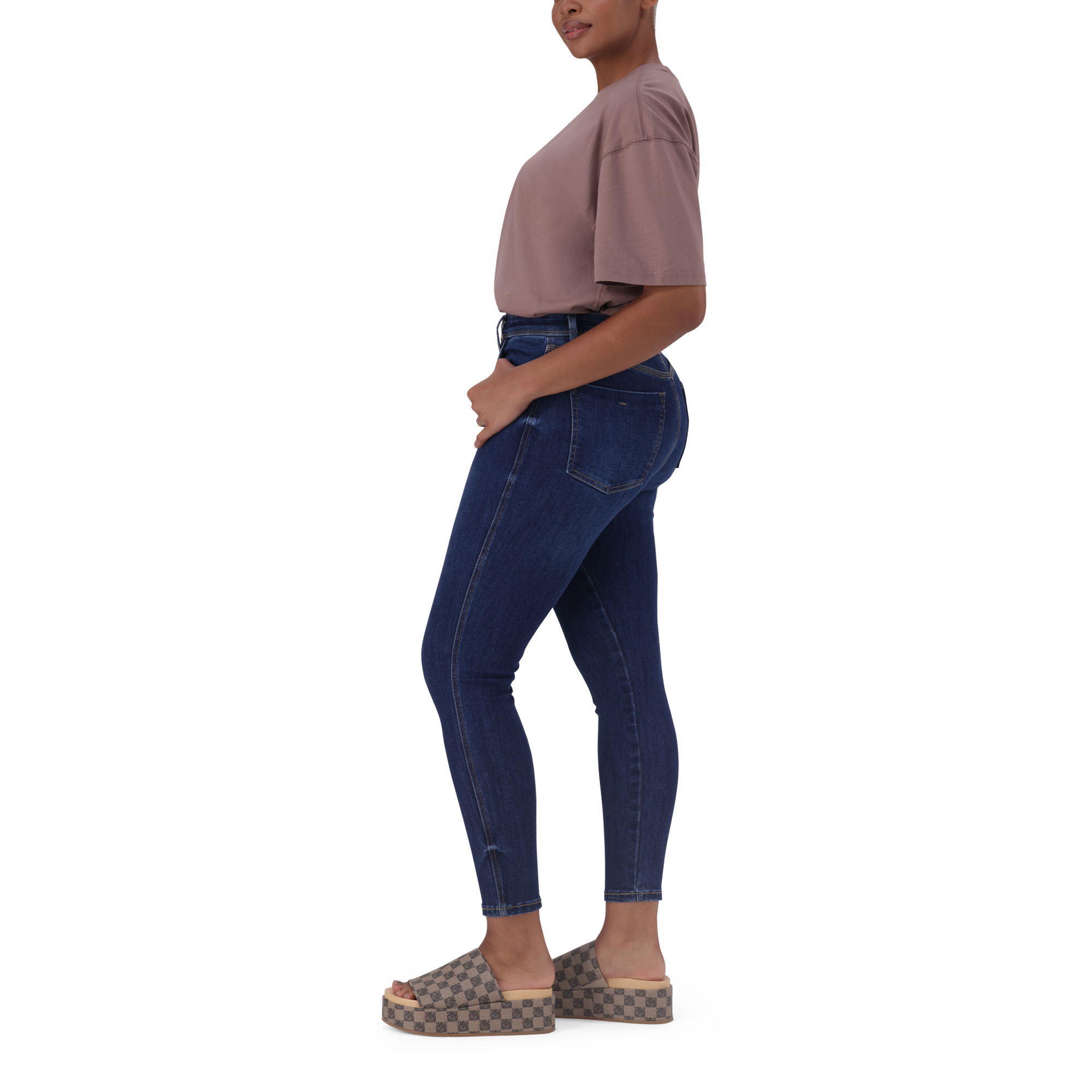 BRI DARK TAUPE OVERSIZED T-SHIRT