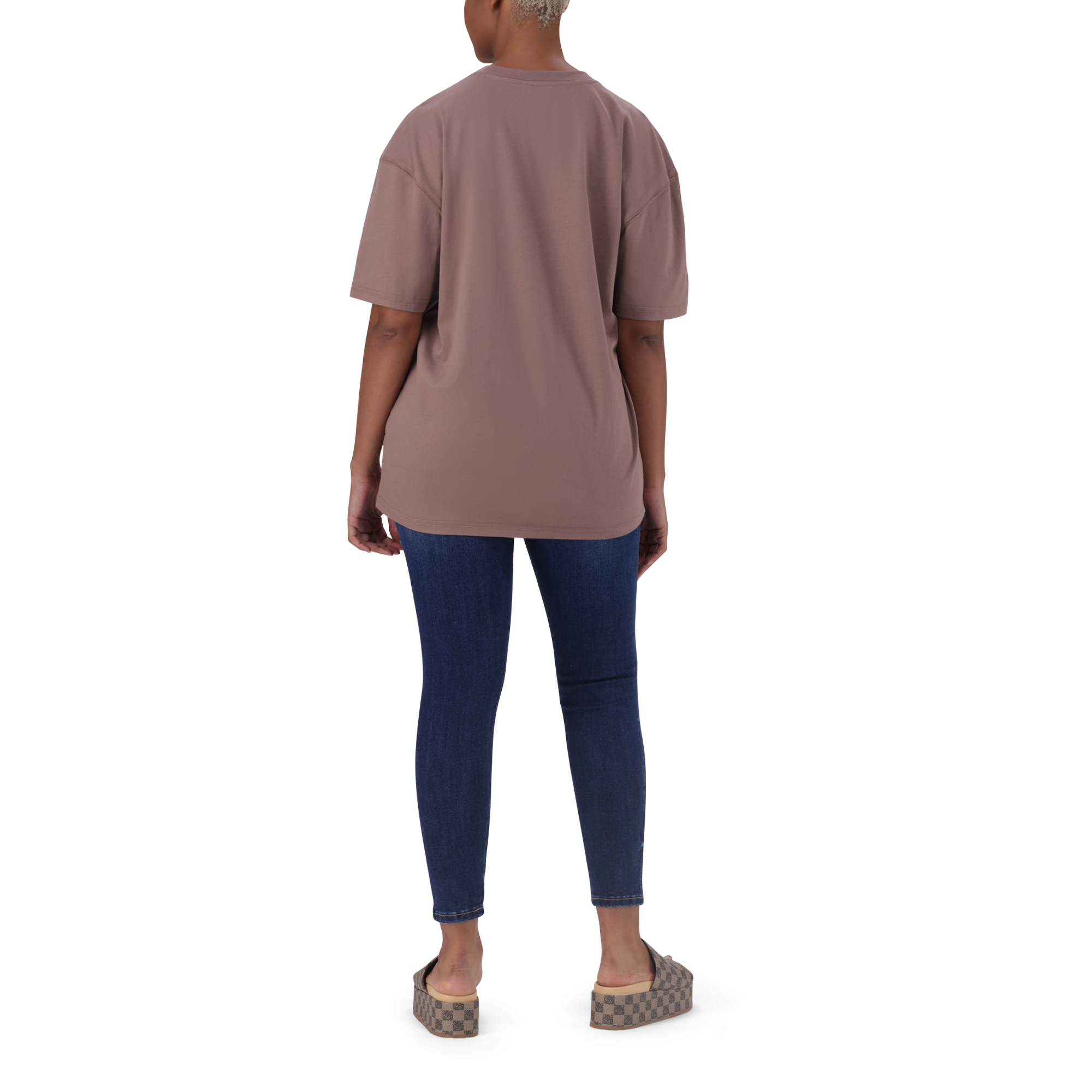 BRI DARK TAUPE OVERSIZED T-SHIRT
