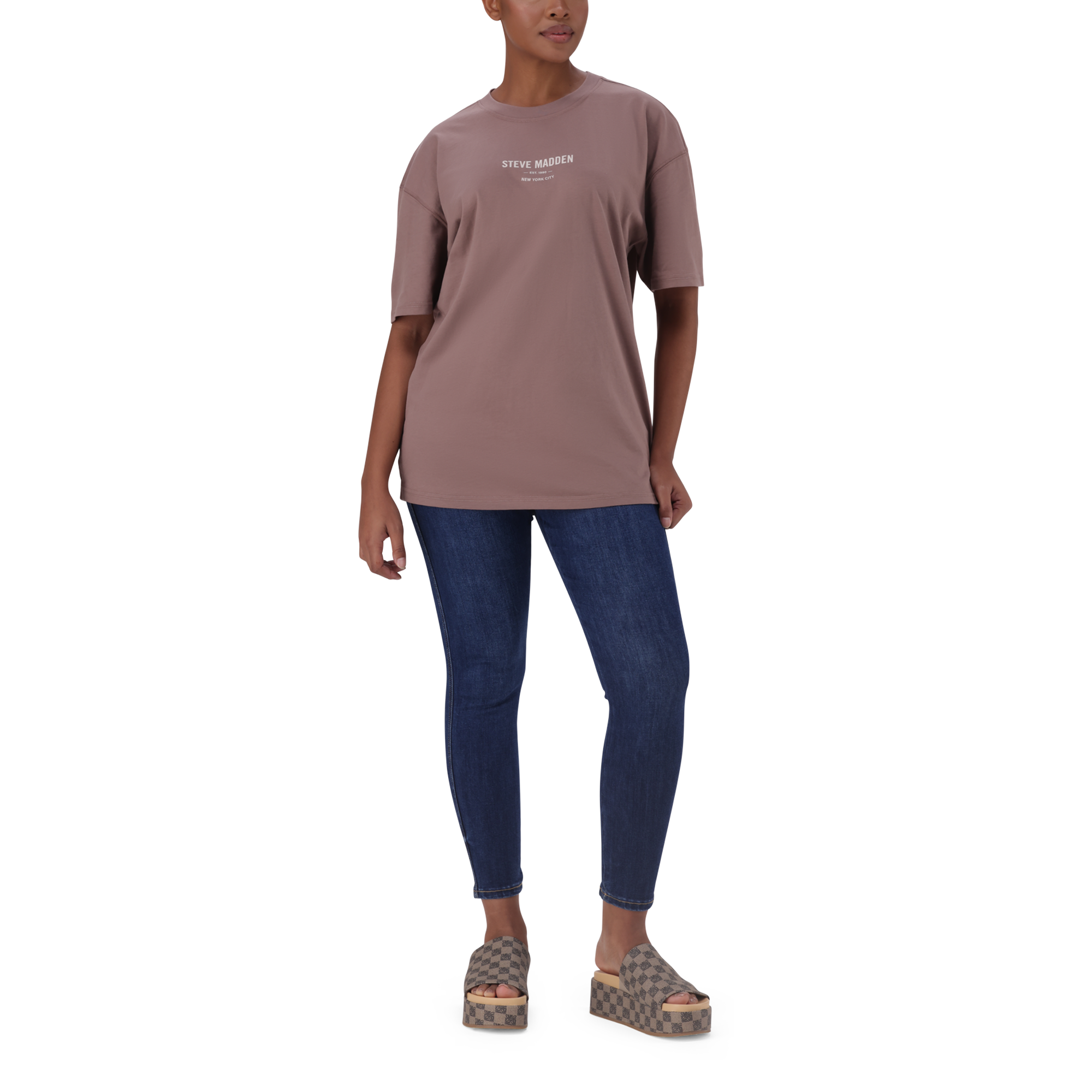 BRI DARK TAUPE OVERSIZED T-SHIRT