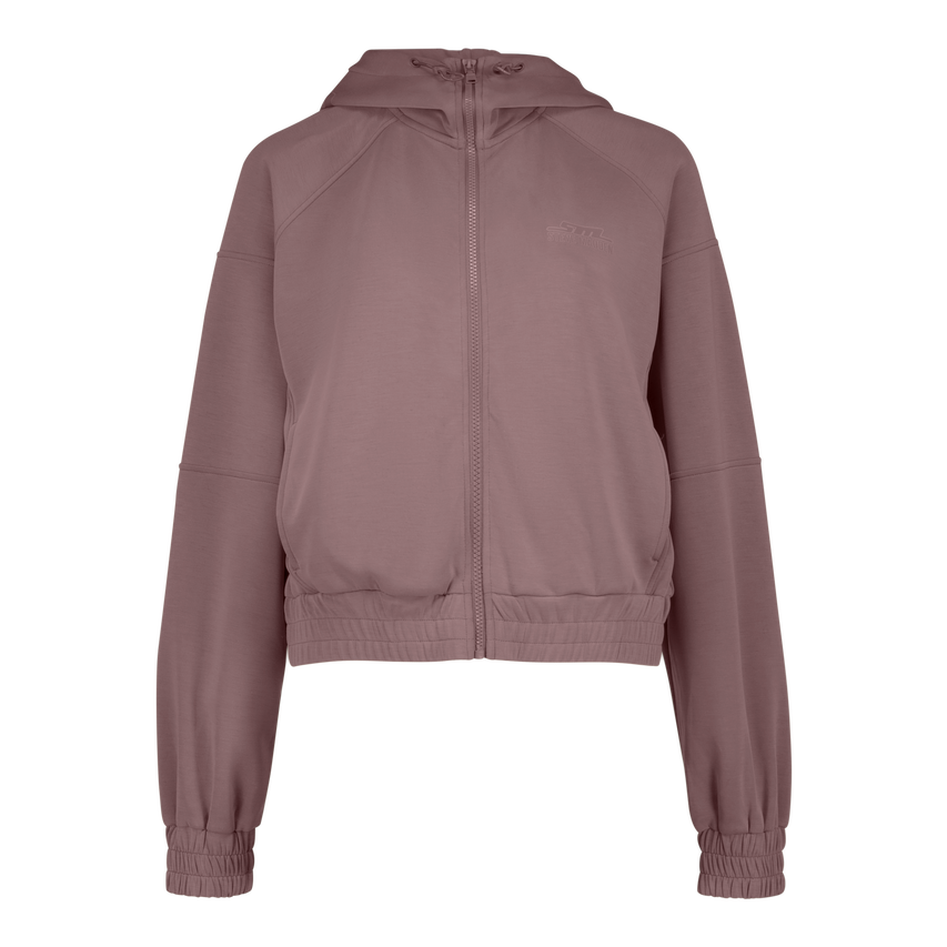 MIRANDA DARK TAUPE MODAL HOODED SWEAT