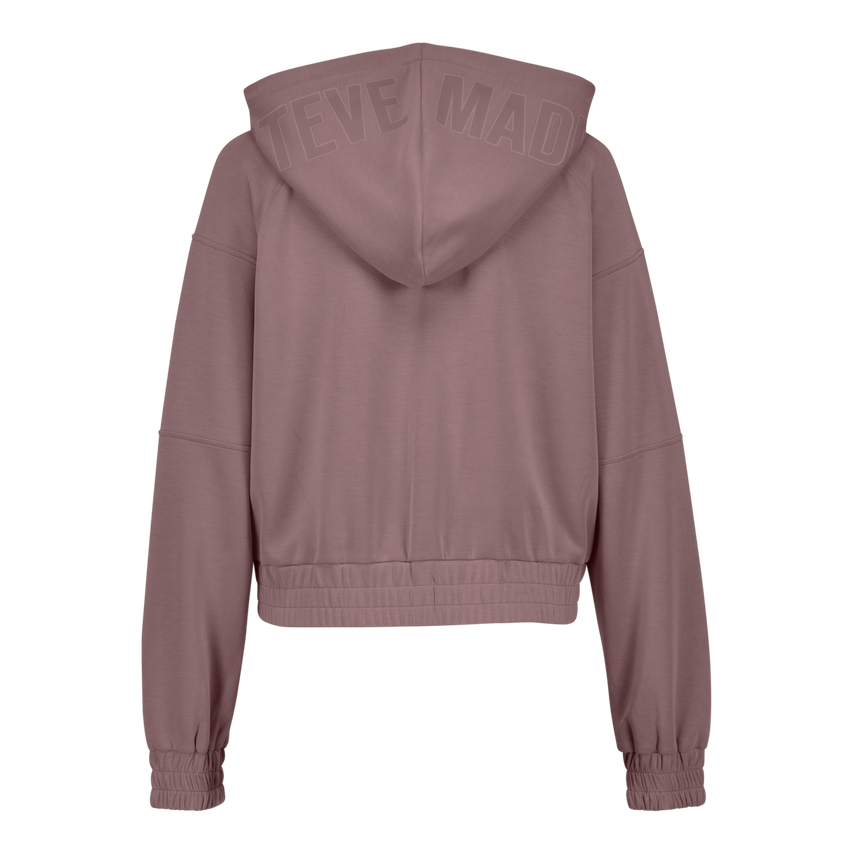 MIRANDA DARK TAUPE MODAL HOODED SWEAT - view 5