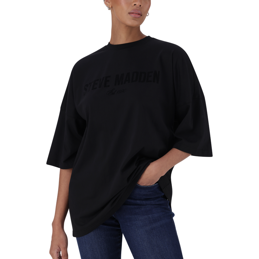 ODESSA BLACK OVERSIZED BOXY T-SHIRT
