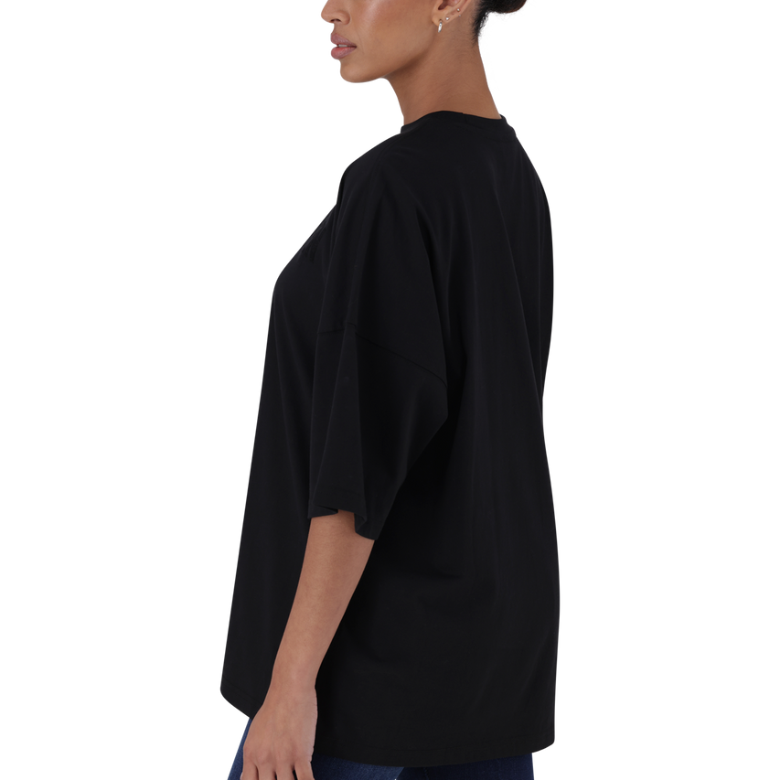 ODESSA BLACK OVERSIZED BOXY T-SHIRT