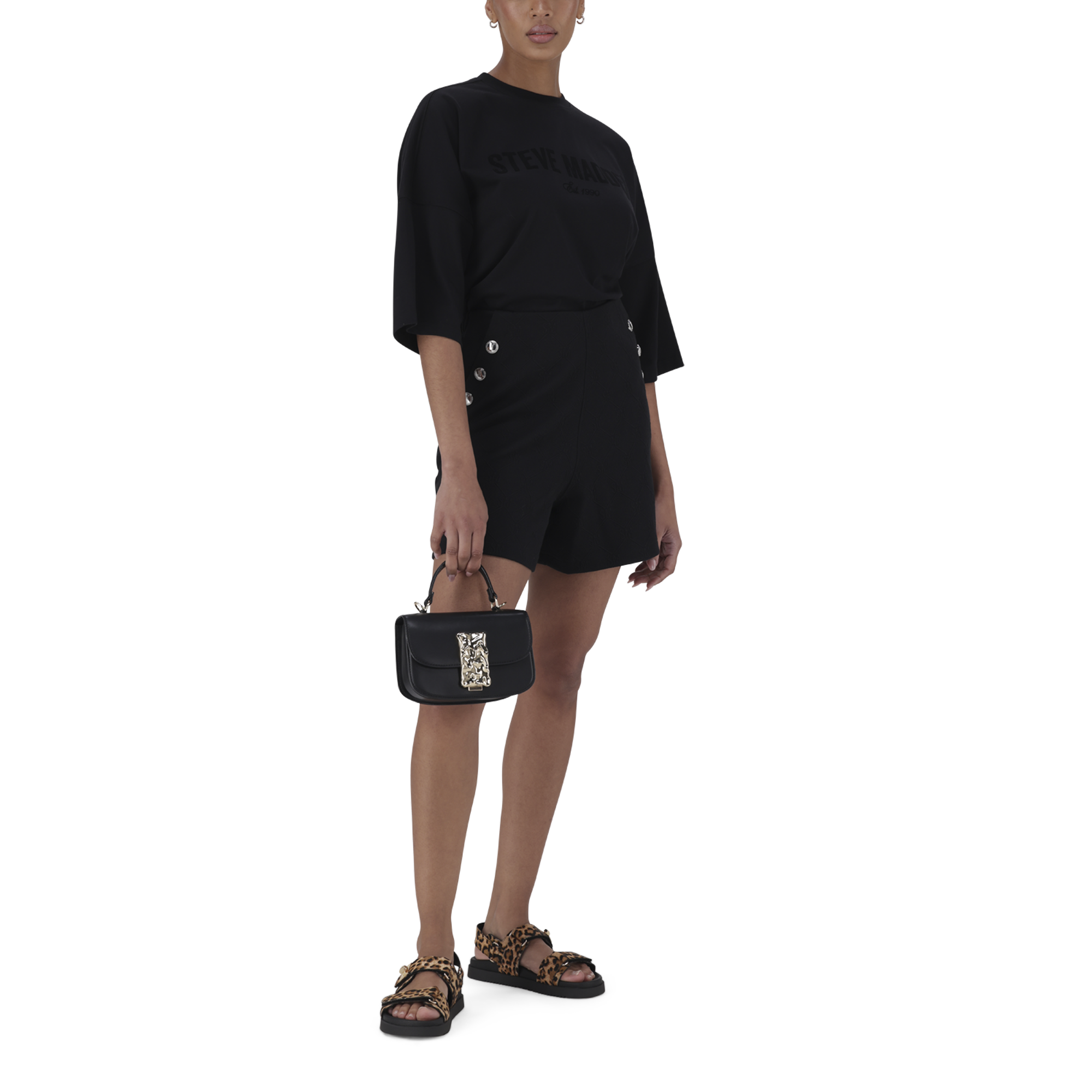 ODESSA BLACK OVERSIZED BOXY T-SHIRT