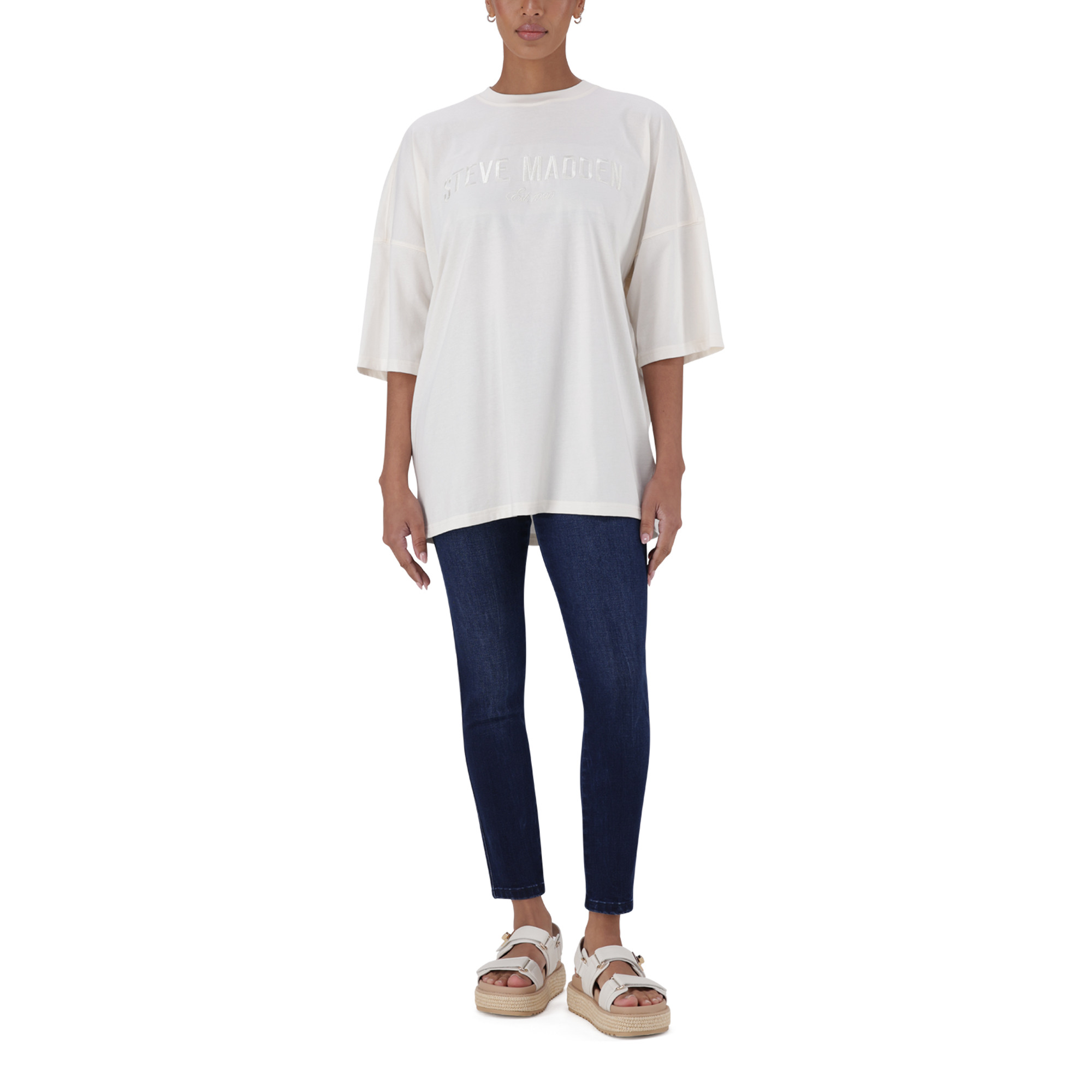 ODESSA CREAM OVERSIZED BOXY T-SHIRT