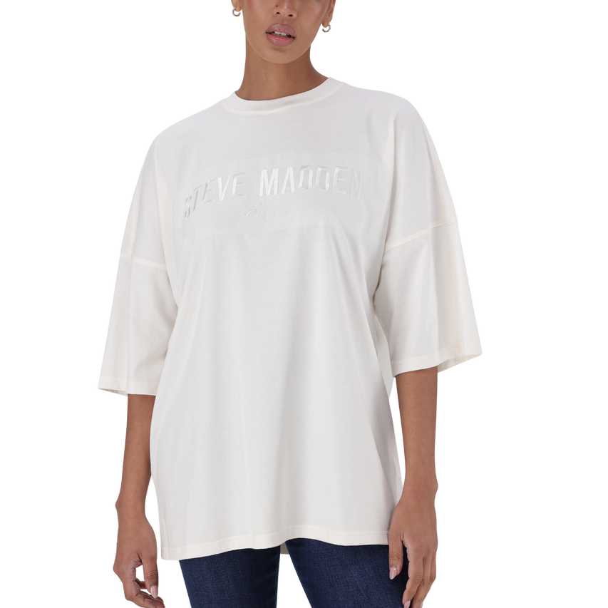 ODESSA CREAM OVERSIZED BOXY T-SHIRT