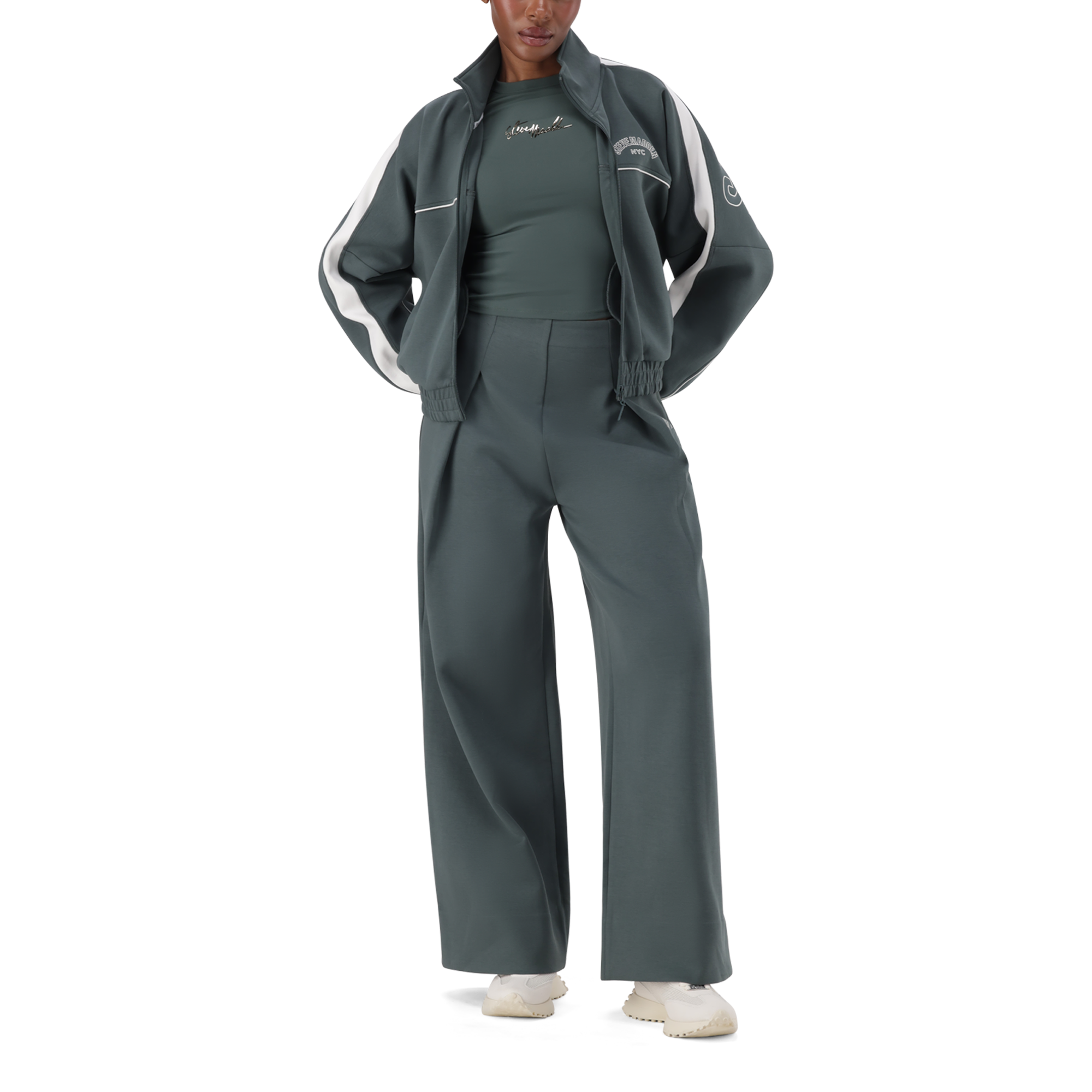 TARA DARK SAGE ZIP THROUGH SCUBA SWEAT - view 6