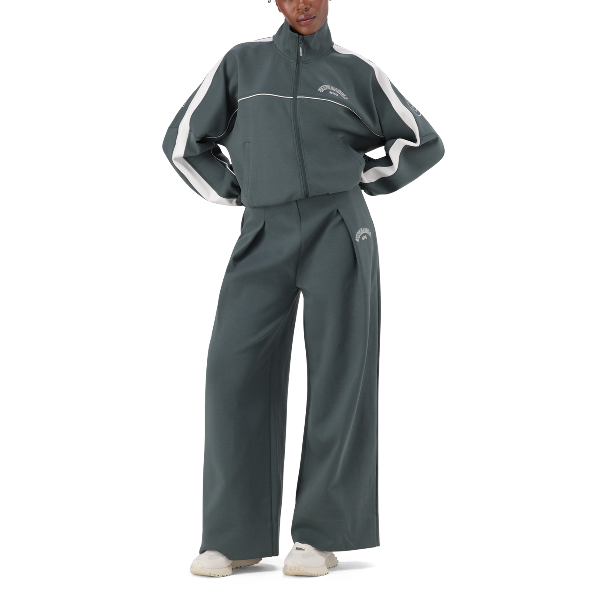 TARA DARK SAGE ZIP THROUGH SCUBA SWEAT - view 5