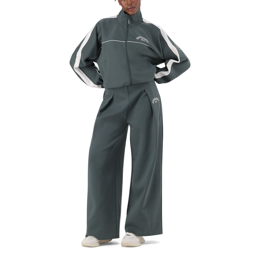 TARA DARK SAGE ZIP THROUGH SCUBA SWEAT - view 5