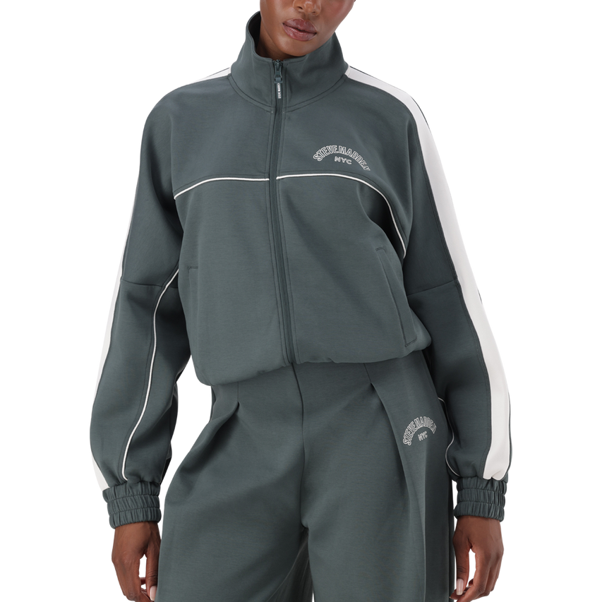 TARA DARK SAGE ZIP THROUGH SCUBA SWEAT - view 3
