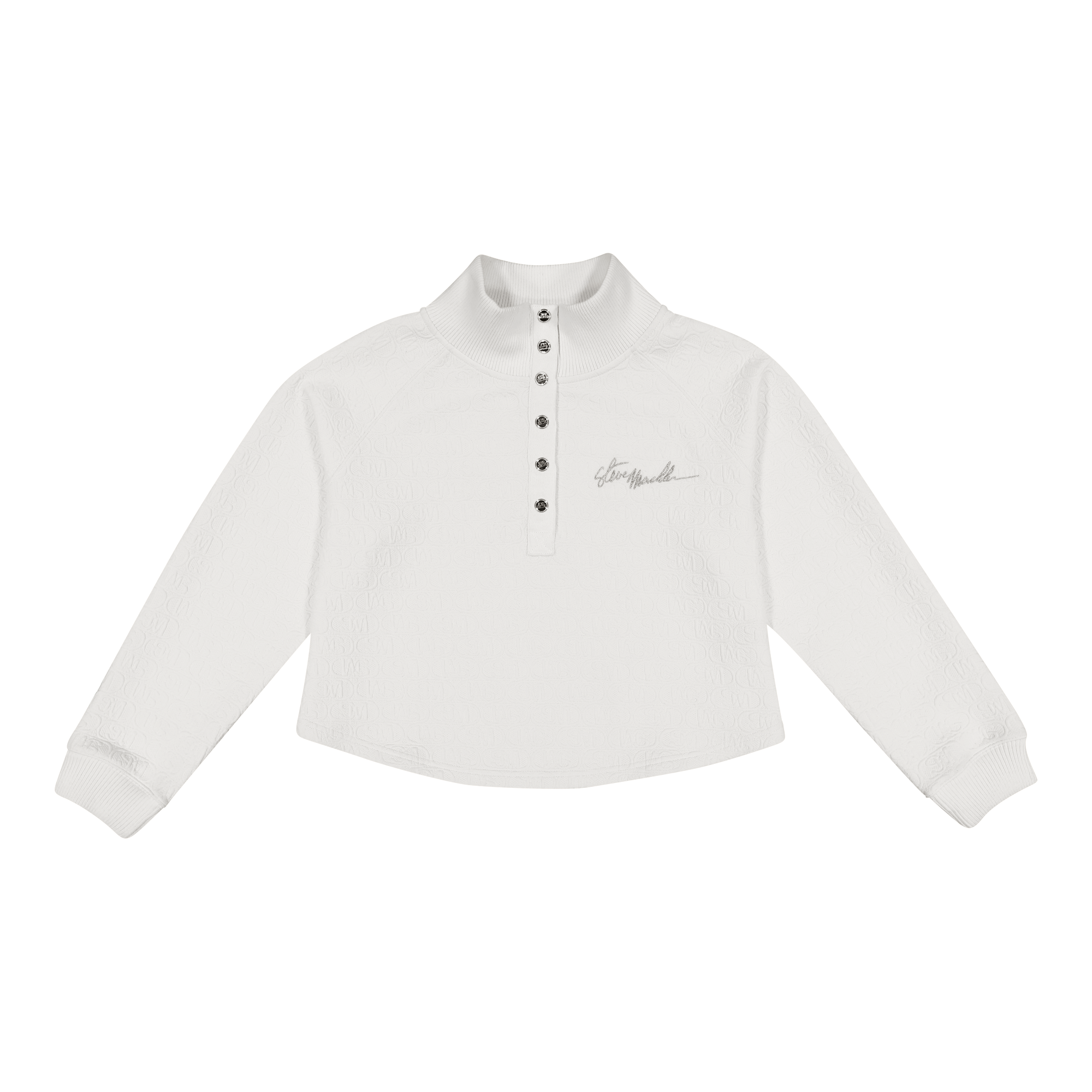 JANET CREAM JACQUARD HENLEY TOP – Steve Madden South Africa