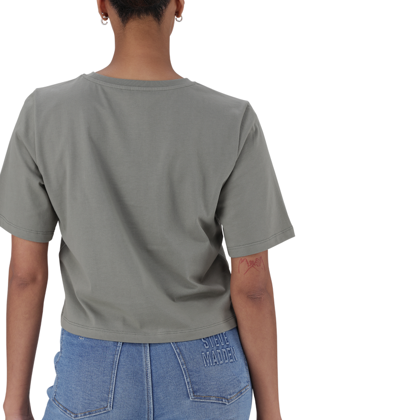 BRIANNA FATIGUE BOXY SPARKLE LOGO T-SHIRT