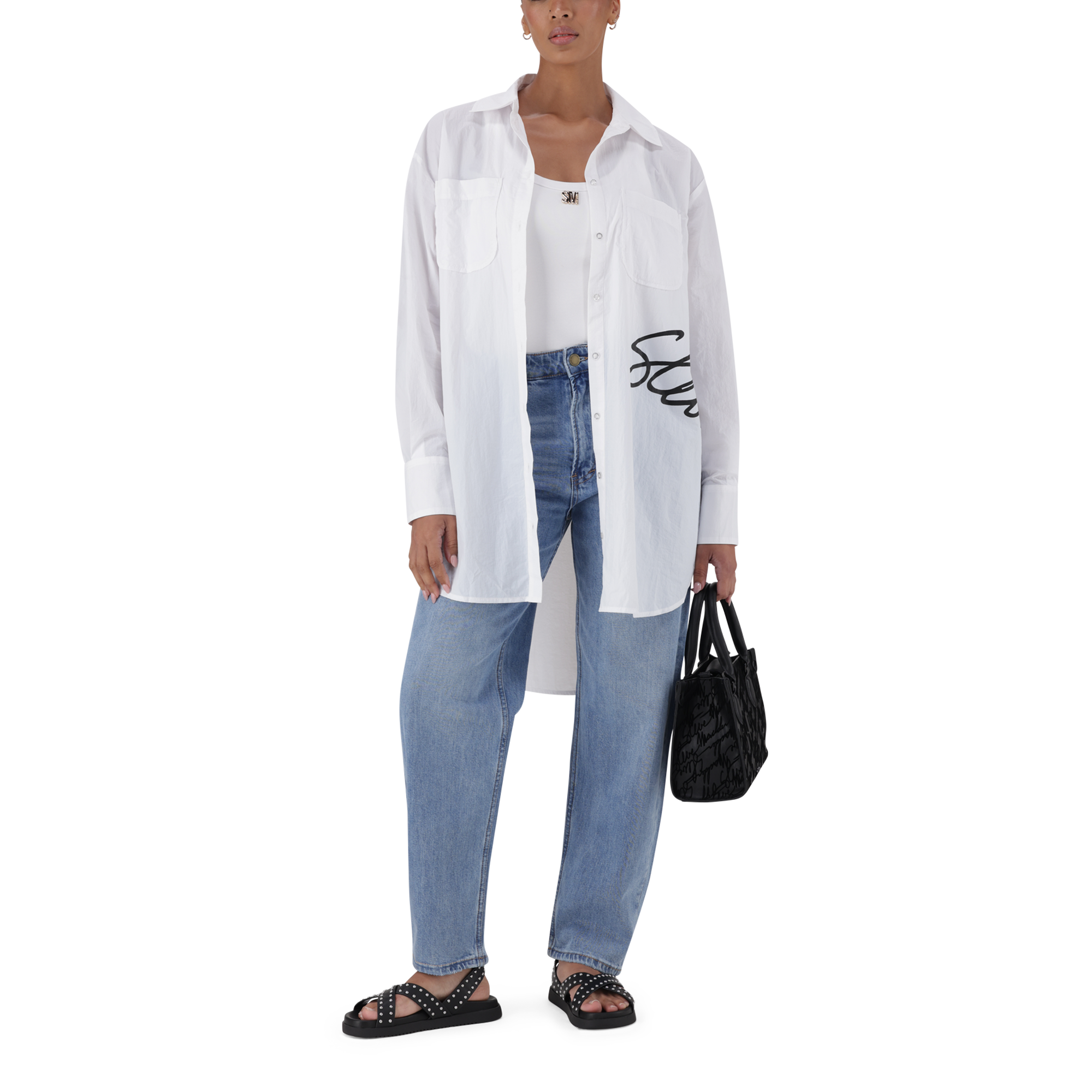 OPHELIA WHITE OVERSIZED SHIRT