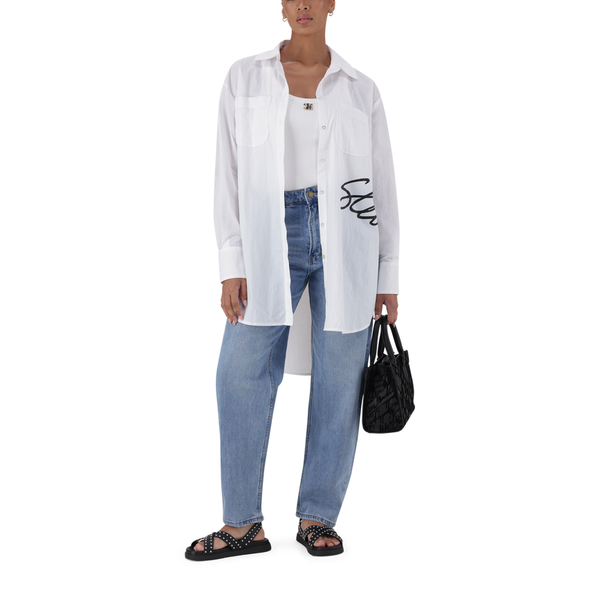 OPHELIA WHITE OVERSIZED SHIRT