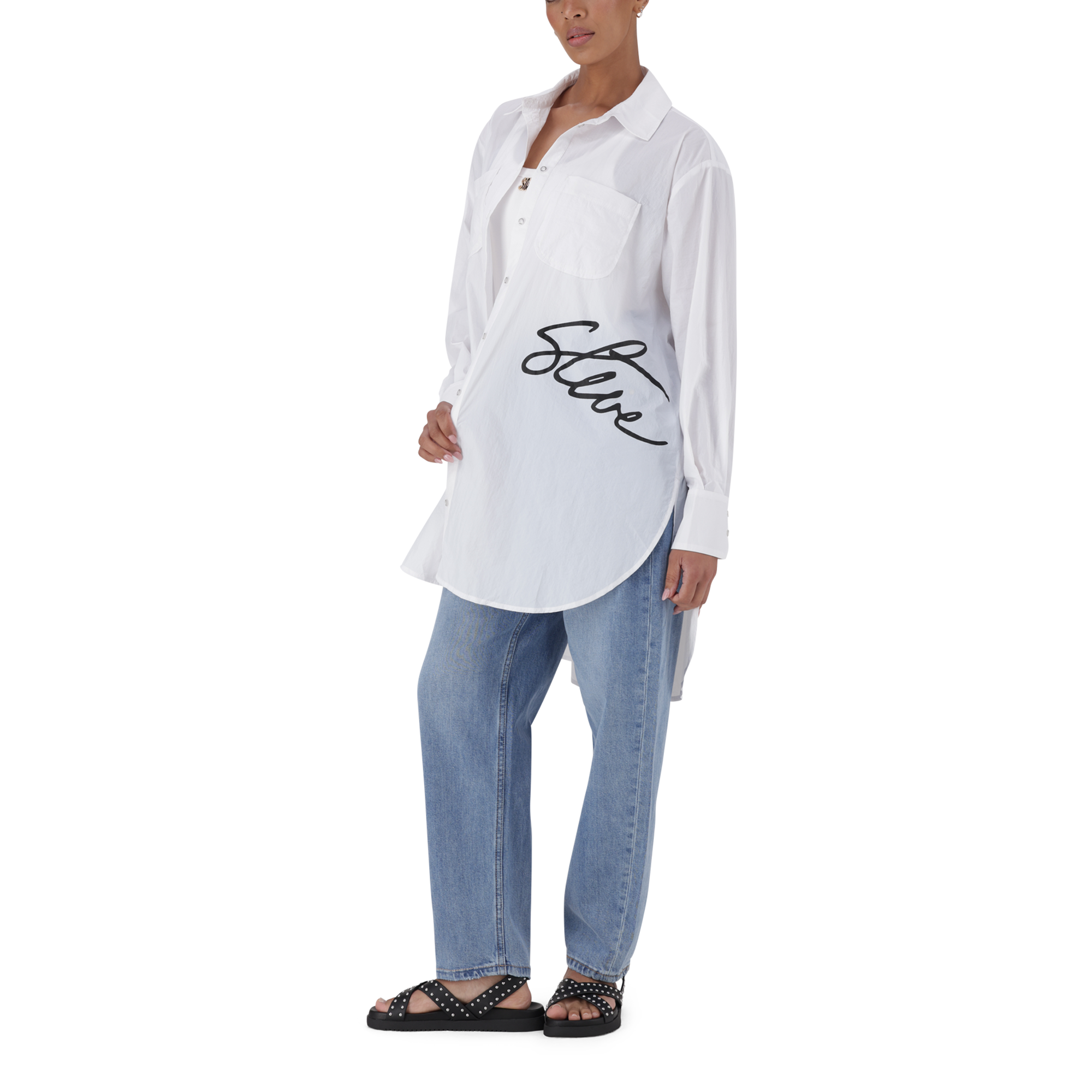OPHELIA WHITE OVERSIZED SHIRT