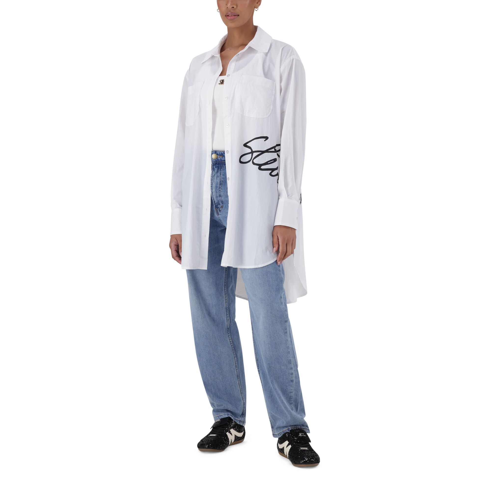 OPHELIA WHITE OVERSIZED SHIRT