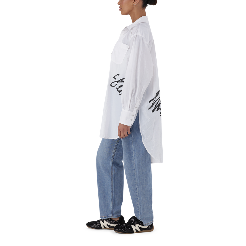 OPHELIA WHITE OVERSIZED SHIRT