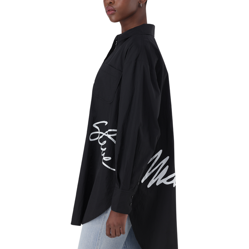 OPHELIA BLACK OVERSIZED SHIRT