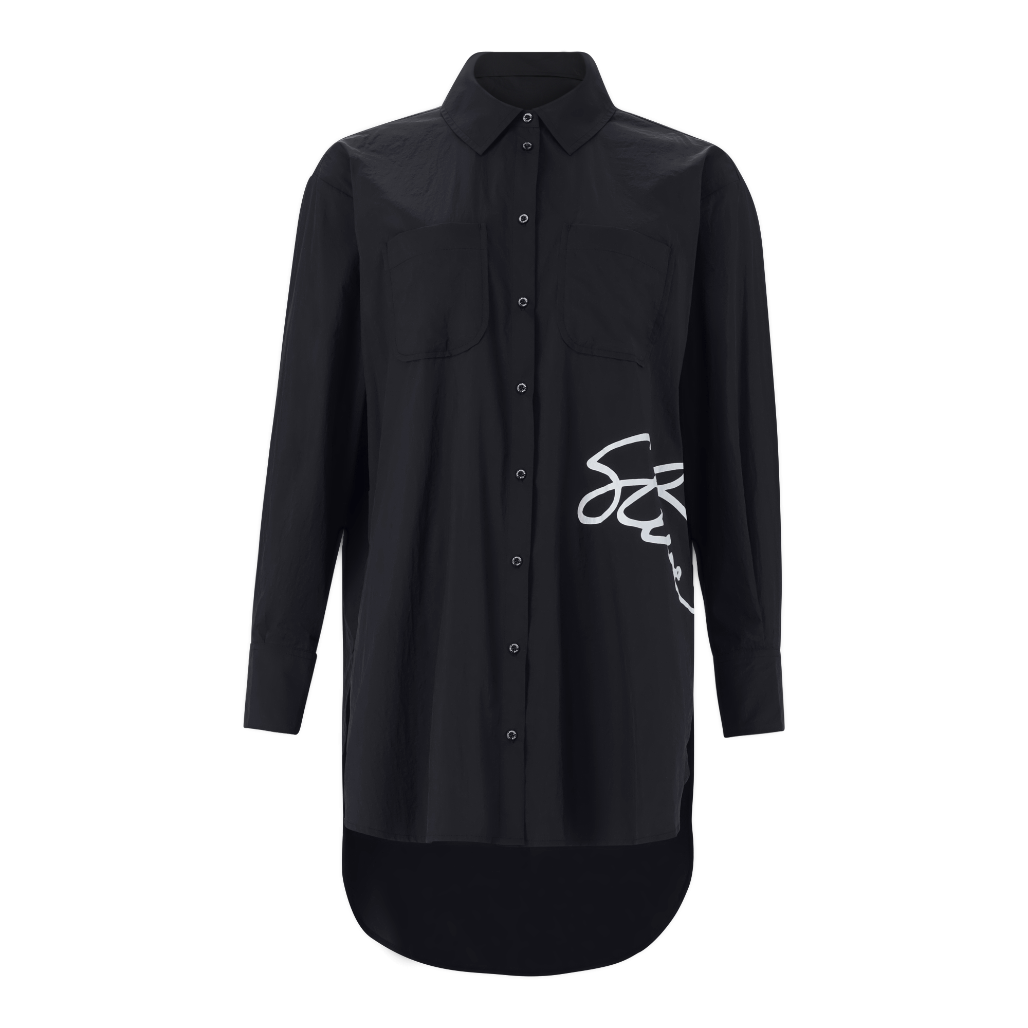 OPHELIA BLACK OVERSIZED SHIRT