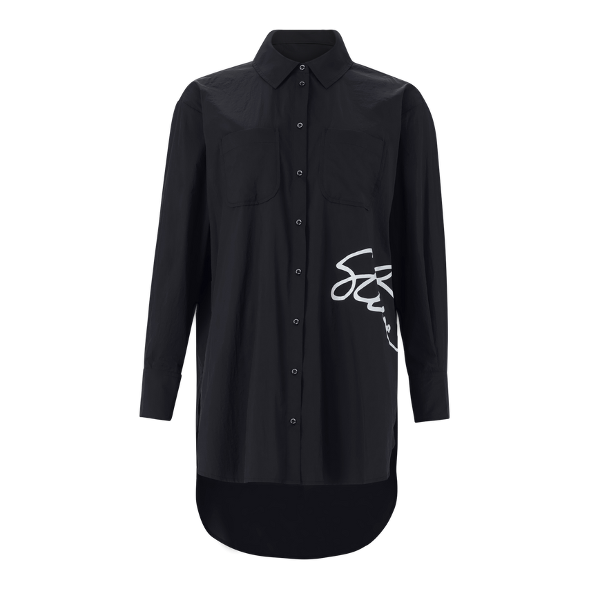 OPHELIA BLACK OVERSIZED SHIRT