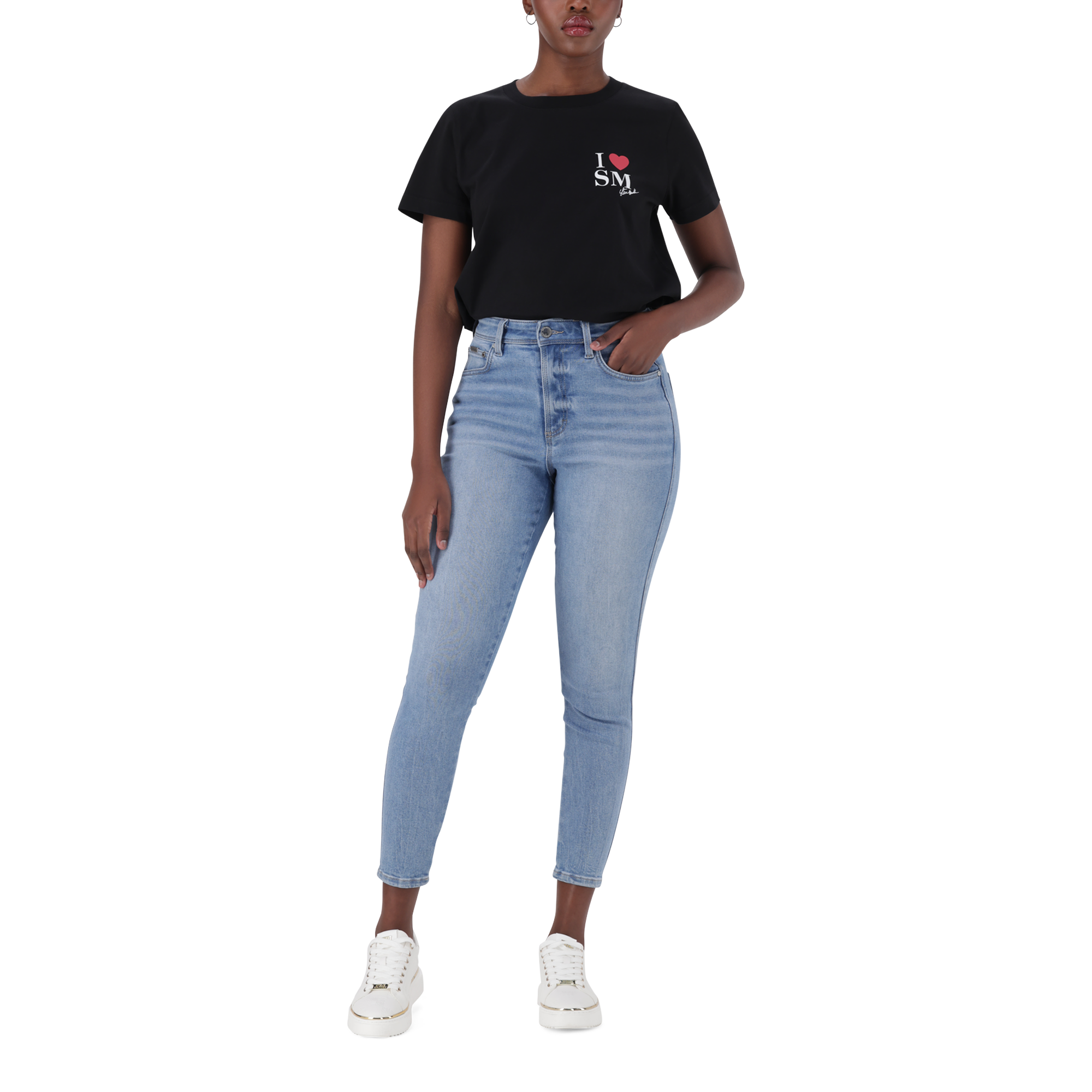MIA BLACK REGULAR FIT T-SHIRT