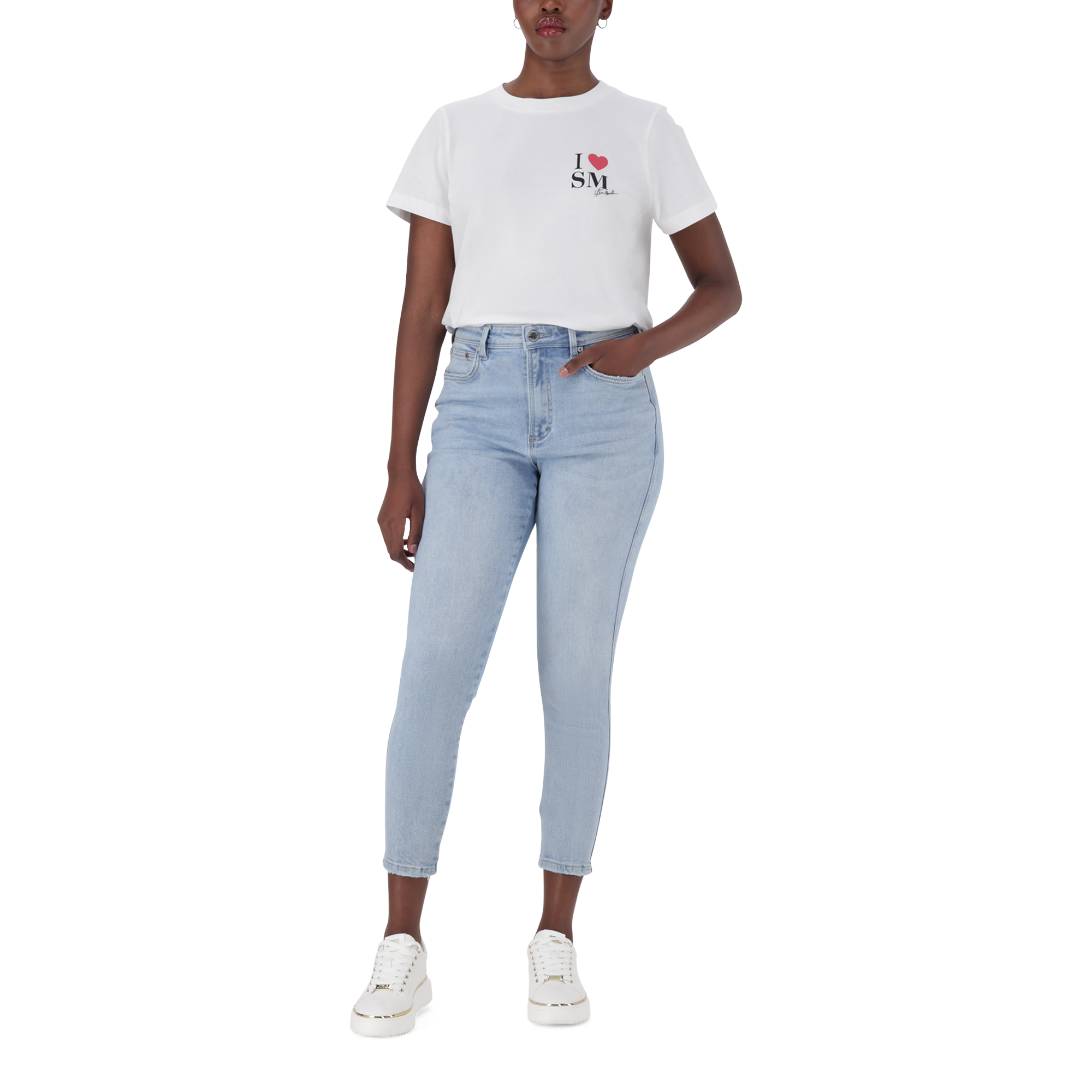 MIA WHITE REGULAR FIT T-SHIRT
