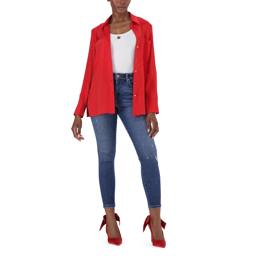 KIMORA RED REGULAR SHIRT