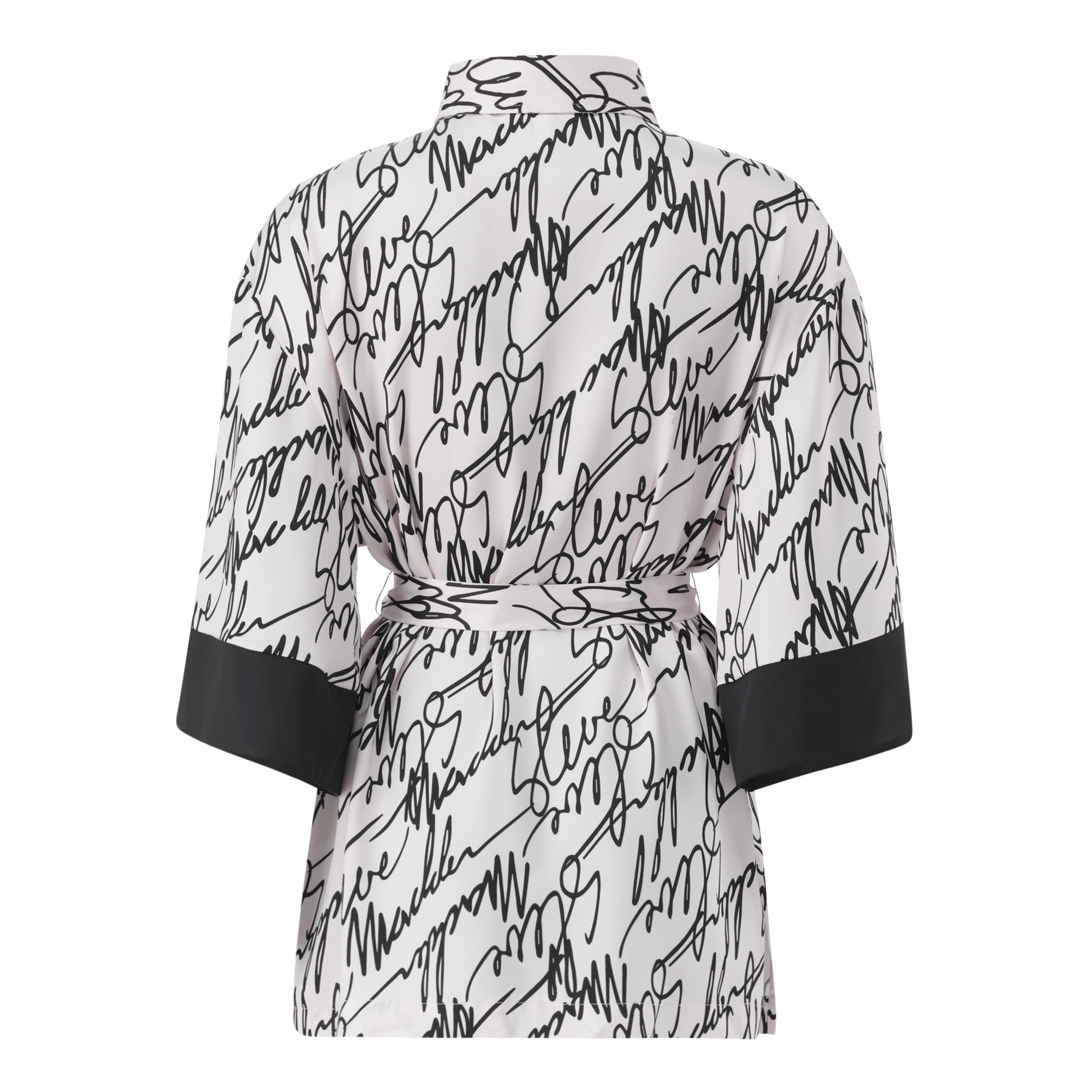 NYLA WHITE KIMONO SHIRT WITH BELT
