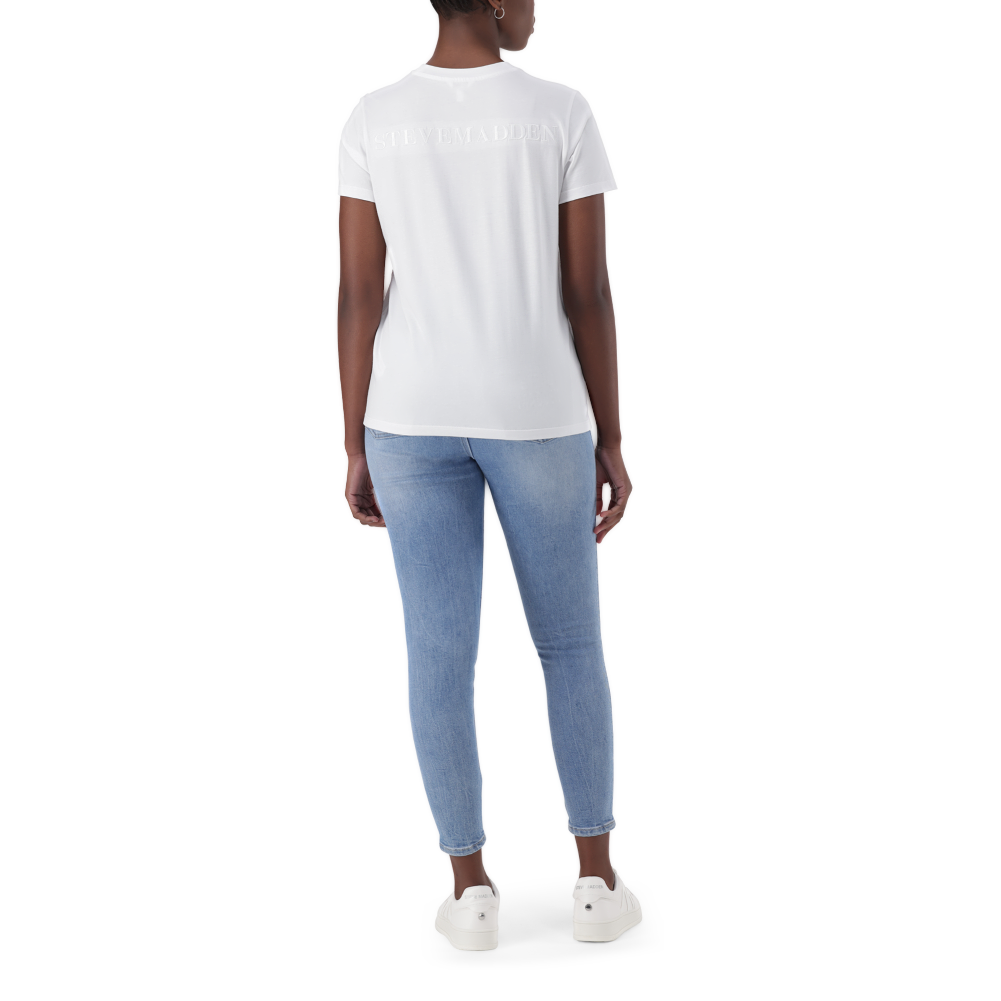 RITA WHITE CLASSIC CREW NECK T-SHIRT