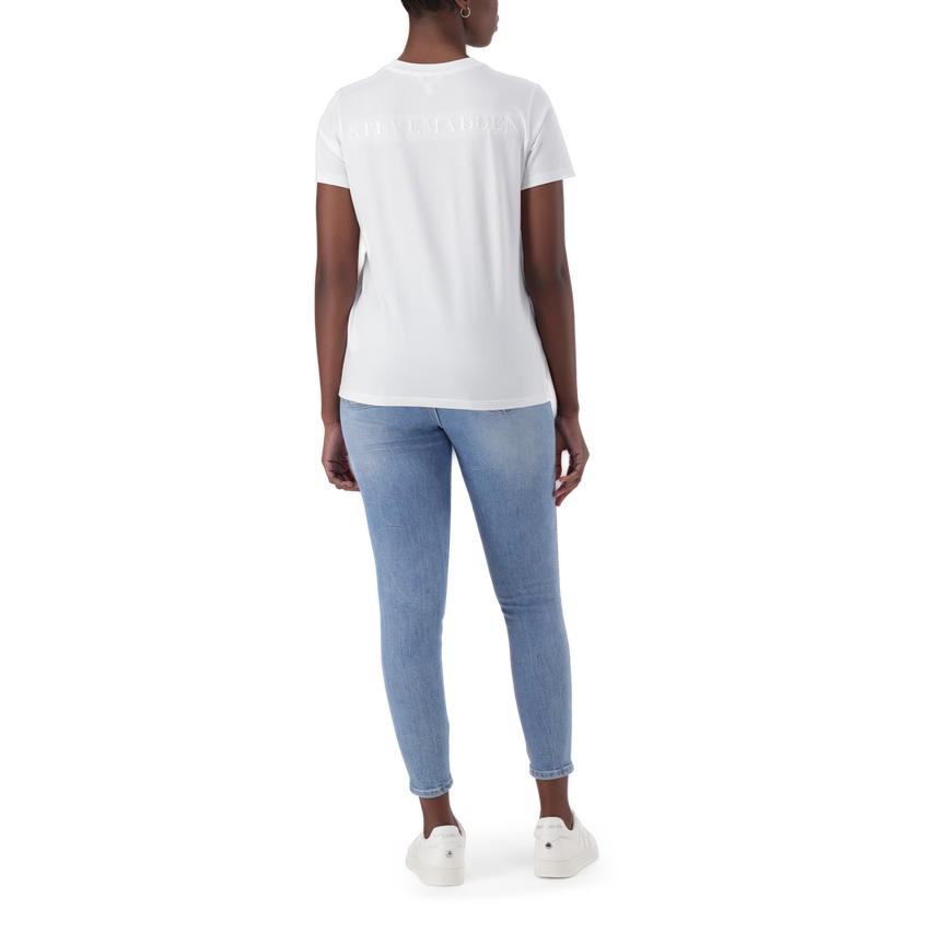 RITA WHITE CLASSIC CREW NECK T-SHIRT