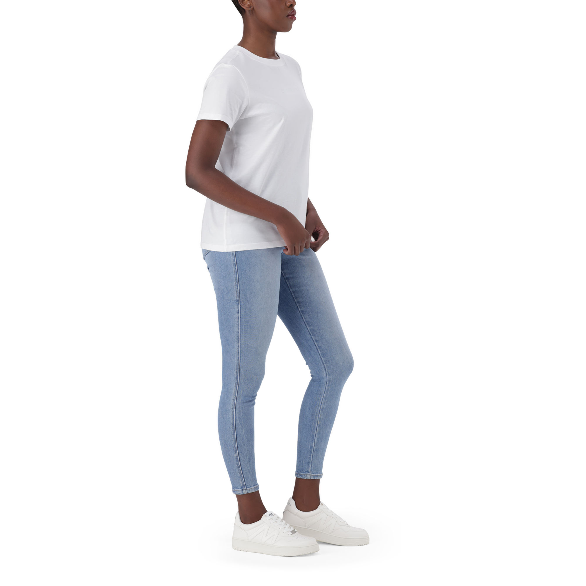 RITA WHITE CLASSIC CREW NECK T-SHIRT