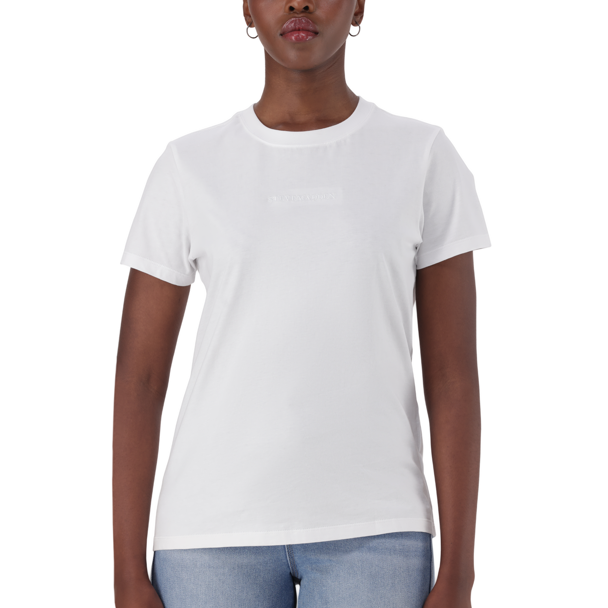 RITA WHITE CLASSIC CREW NECK T-SHIRT