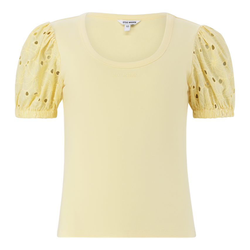 CELINE LEMON PUFF SLEEVE TOP