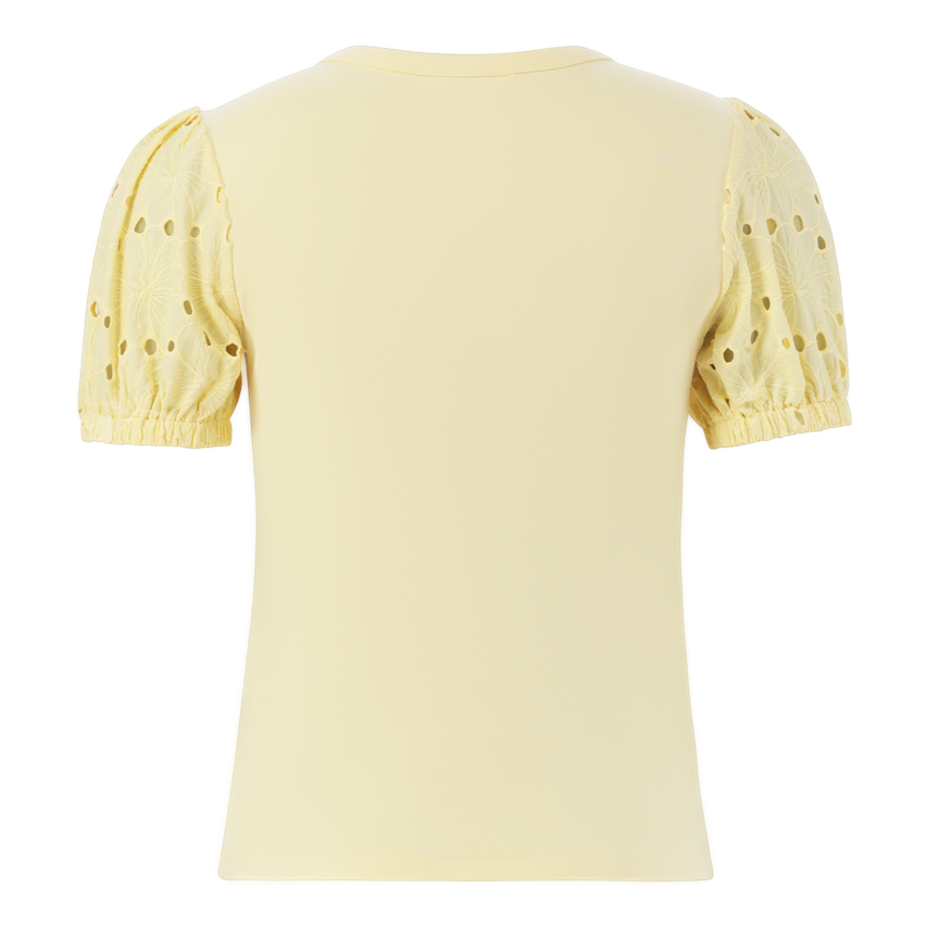 CELINE LEMON PUFF SLEEVE TOP