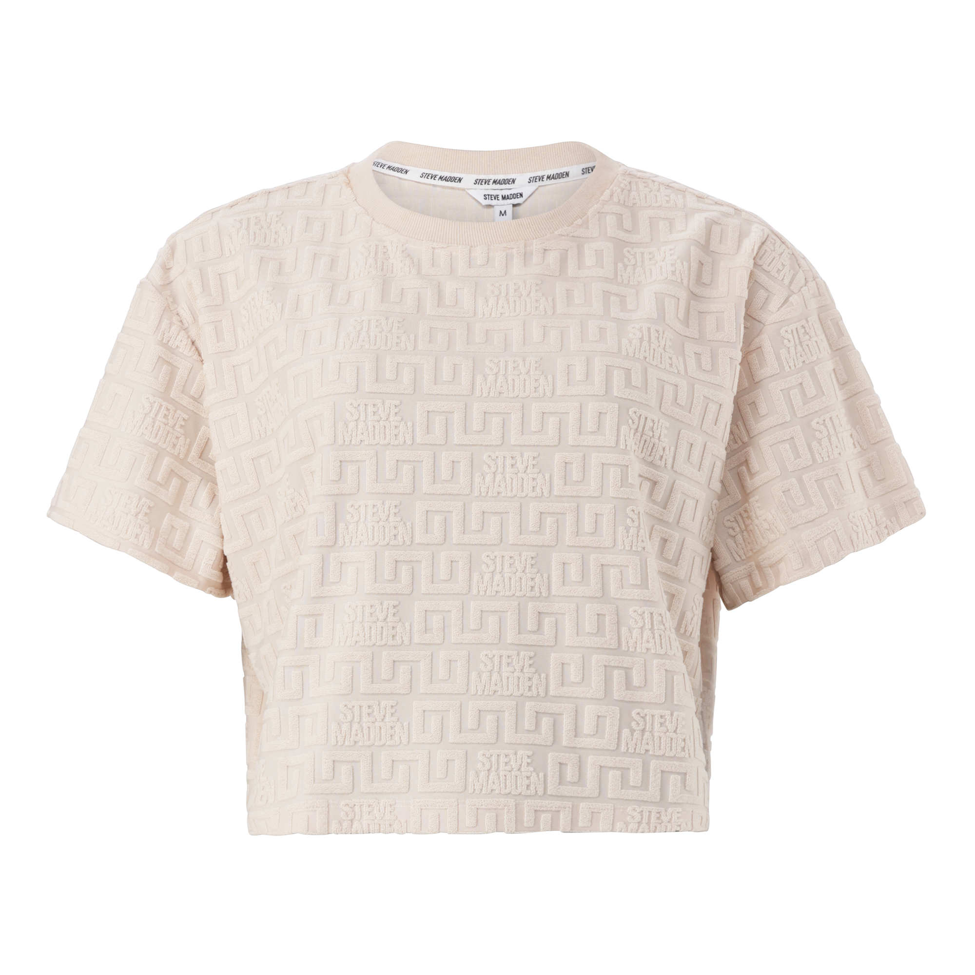 AYAAN STONE EMBOSSED LOGO TOP