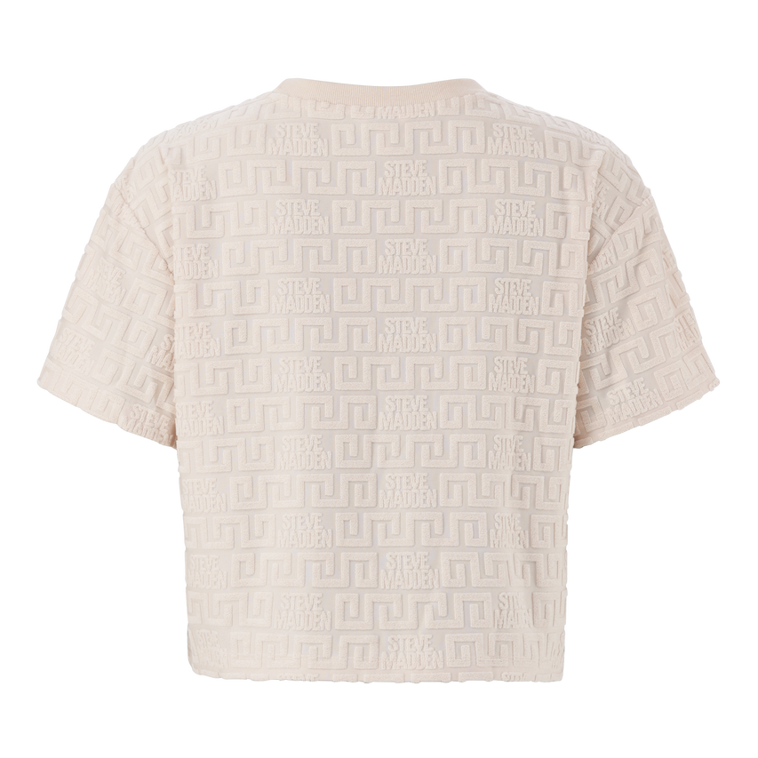 AYAAN STONE EMBOSSED LOGO TOP
