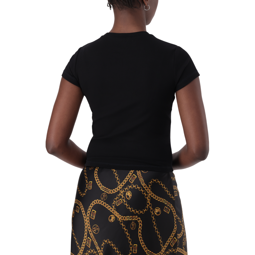 KENDALL BLACK SHORT SLEEVE TOP