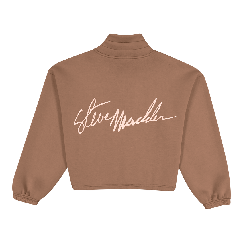 NORA MID CARAMEL 1/4 ZIP SCUBA SWEAT - view 2